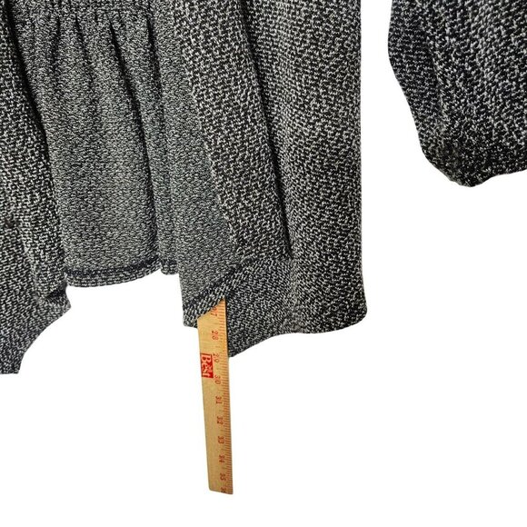 Carol Rose Petite Cozy‎ Black & White Open-Front Cardigan With Dolman Sleeves XL - Picture 10 of 11